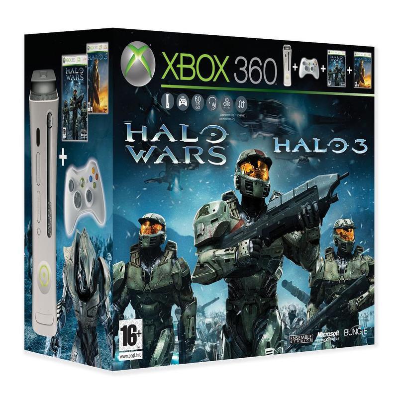 Xbox 360 Console Pro 60 GB + Halo Wars + Halo 3 (Xbox360), Microsoft