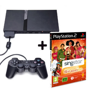 PS2 PlayStation 2 console + SingStar Studio 100 + Microfoon (hardware), Sony Entertainment