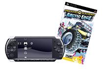 PSP Console 3000 (Black) + Motorstorm: Arctic Edge (hardware), Sony