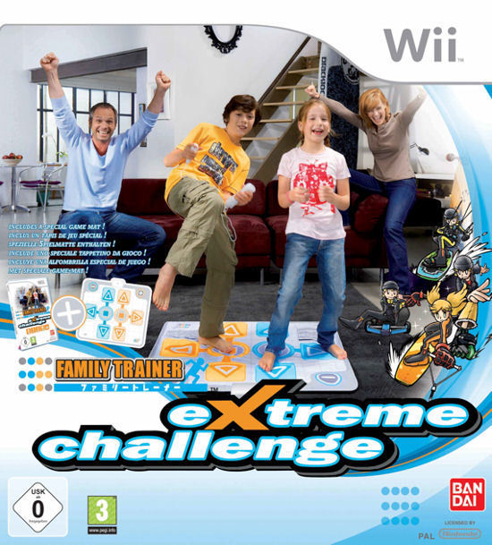 Family Trainer Extreme Challenge + mat (Wii), Bandai