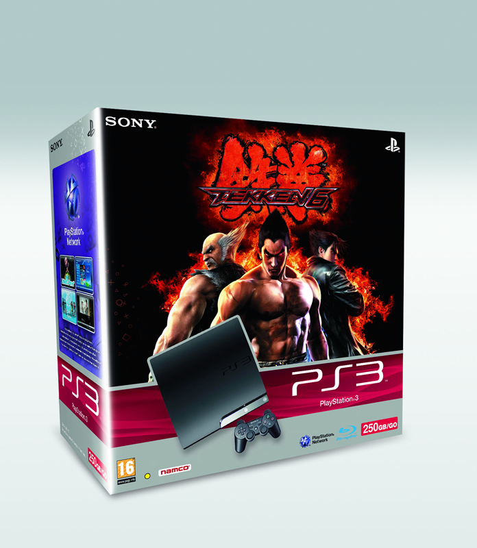 PlayStation 3 Console (250 GB) Slimline + Tekken 6 (PS3), Sony Computer Entertainment