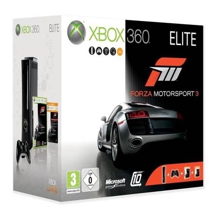 Xbox 360 Console Elite Bundel (inclusief Forza Motorsport 3) (Xbox360), Microsoft