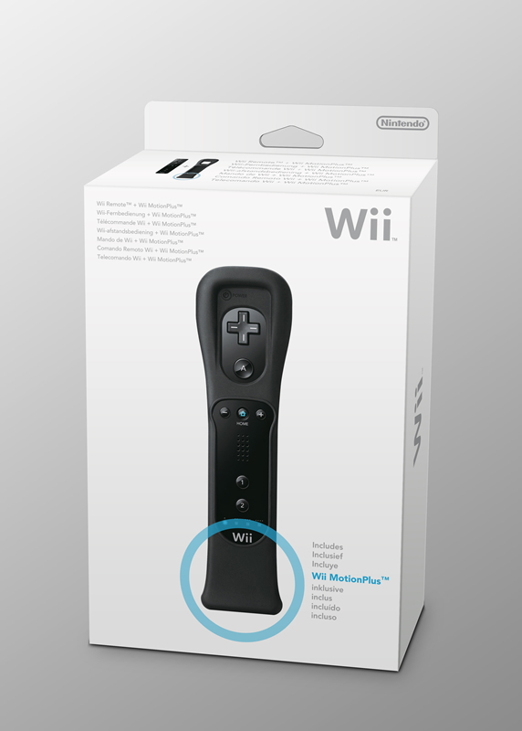Wii Remote + Motion Plus (Black)