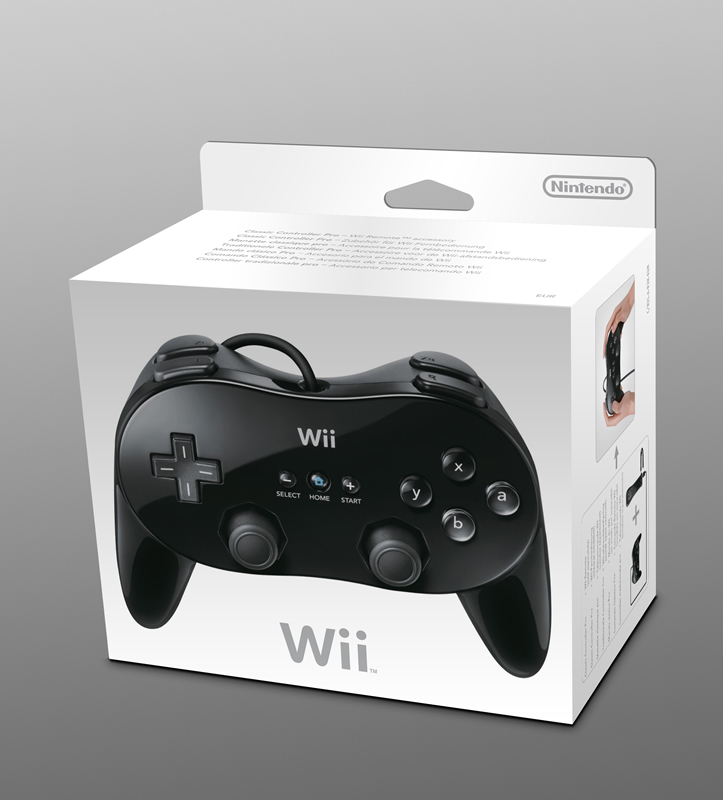 Wii Classic Controller (Black) (Wii), Nintendo
