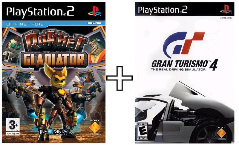 Gran Turismo 4 en Ratchet Gladiator (Twinpack) (PS2), Insomniac Games