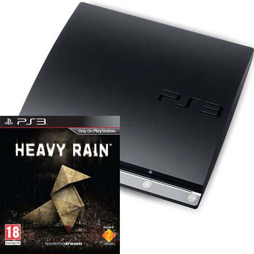 PlayStation 3 Console (250 GB) Slimline + Heavy Rain (PS3), Sony Computer Entertainment