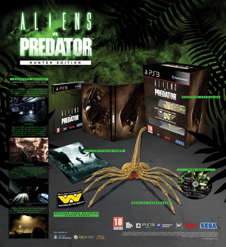 Aliens vs. Predator: Hunter Edition (PS3), SEGA