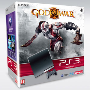 PlayStation 3 Console (250 GB) Slimline + God of War III (PS3), Sony Computer Entertainment