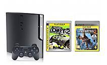 PlayStation 3 Console (250 GB) Slimline + Uncharted 2 + Colin McRae Dirt 2 (PS3), Sony Computer Entertainment