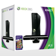 Xbox 360 Console Slim 4 GB + Microsoft Kinect + Kinect Adventures (Xbox360), Microsoft