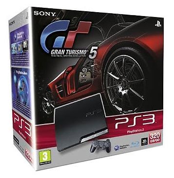 PlayStation 3 Console (320 GB) Slimline + Gran Turismo 5 (PS3), Sony Computer Entertainment