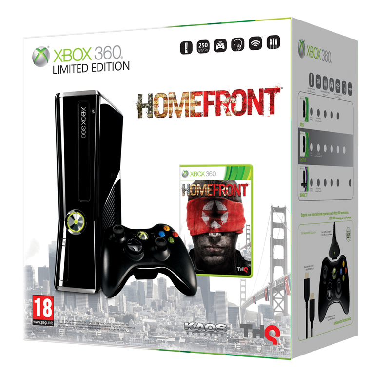 Xbox 360 Console Slim 250 GB + Homefront (Xbox360), Microsoft
