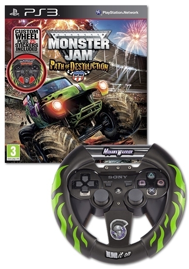 Monster Jam: Path Of Destruction + Stuur (PS3), Activision