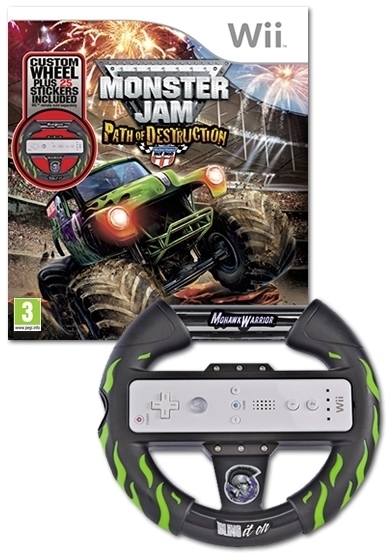 Monster Jam: Path Of Destruction + Stuur (Wii), Activision