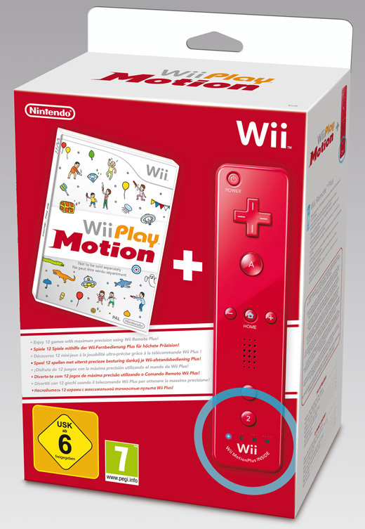 Wii Play: Motion + Wii Remote Plus Rood