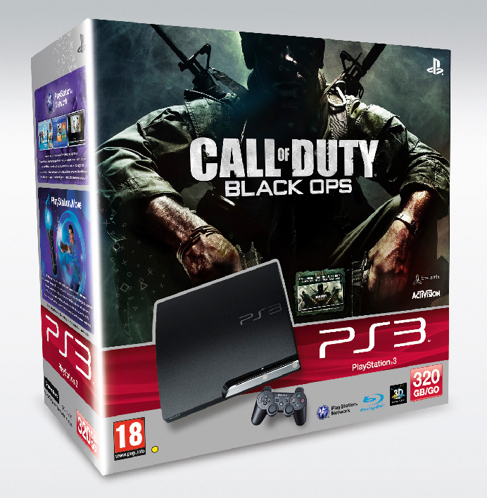 PlayStation 3 Console (320 GB) Slimline + Call of Duty: Black Ops (PS3), Sony Computer Entertainment
