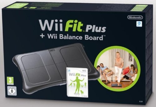 Wii Fit Plus + Balance Board (zwart) (Wii), Nintendo