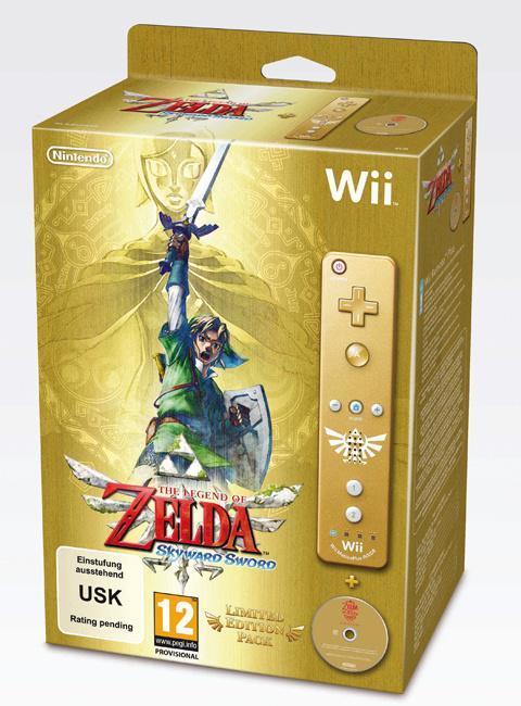 The Legend of Zelda: Skyward Sword + Wii Remote Plus Goud (Wii), Nintendo