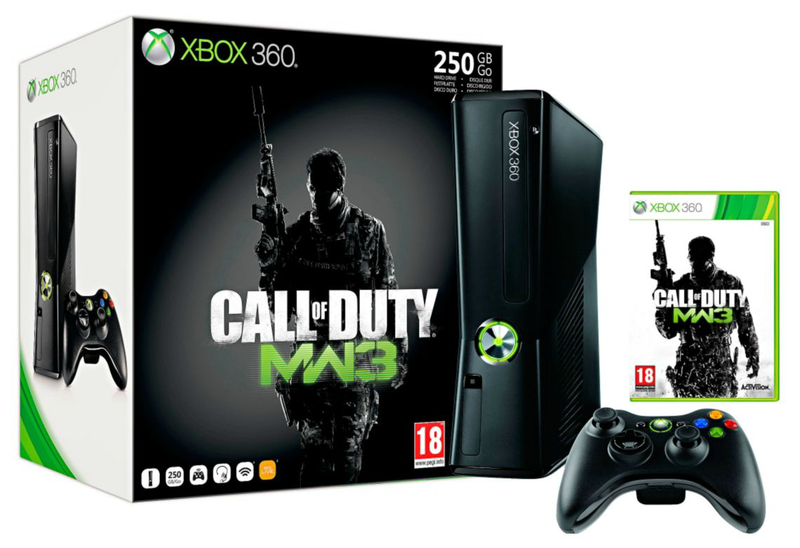 Xbox 360 Console Slim 250 GB + Call of Duty: Modern Warfare 3 (Xbox360), Microsoft