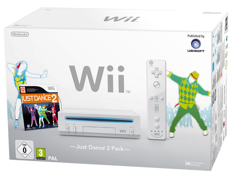 Wii  Console Wit incl. Just Dance 2 (Wii), Nintendo