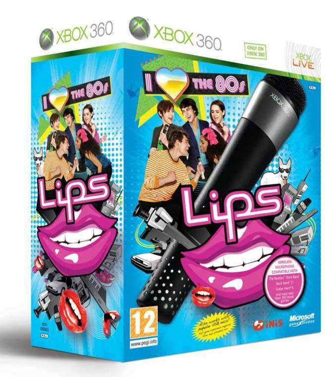 Lips: I Love the 80's + Microfoon (Xbox360), iNiS Corp.