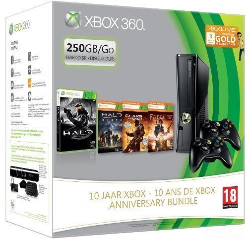 Xbox 360 Console Slim 250 GB 10th Anniversary Pack (Xbox360), Microsoft