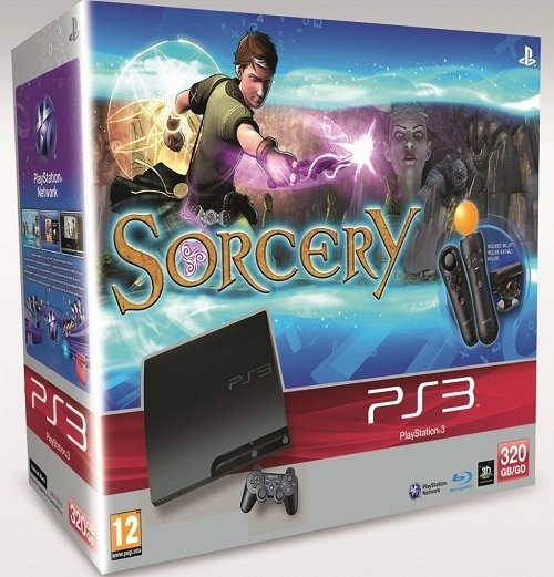 PlayStation 3 Console (320 GB) Slimline + PSMove Starters Pack + Sorcery + Navigation Controller (PS3), Sony Computer Entertainment