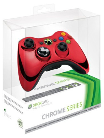 Microsoft Xbox 360 Controller Wireless Chrome Red Limited Edition (Xbox360), Microsoft
