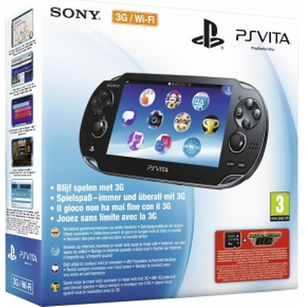 PlayStation Vita Console WiFi + 3G + 4 GB Memory Card + MotorStorm RC Voucher (NL) (PSVita), Sony Entertainment