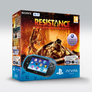 PlayStation Vita Console WiFi + 4 GB Memory Card + Resistance: Burning Skies Voucher (PSVita), Sony Entertainment