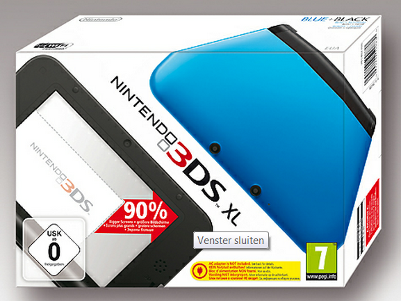 Nintendo 3DS XL Console Blauw (3DS), Nintendo