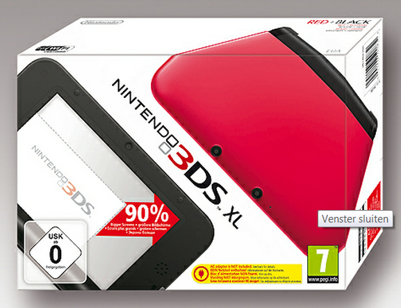Nintendo 3DS XL Console Rood (3DS), Nintendo