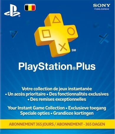PlayStation Plus Voucher 365 Dagen (BE) (PS4), Sony