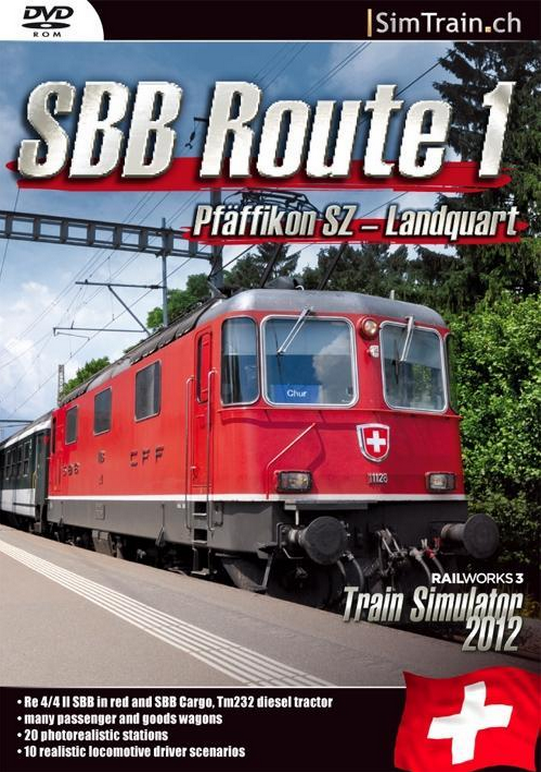 SBB Route 1 - RailWorks 3 / Train Simulator 2012 Uitbreiding (PC), RailSimulator.com Ltd