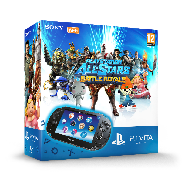 PlayStation Vita Console WiFi + 4 GB Memory Card + PlayStation All-Stars Battle Royale Voucher (PSVita), Sony