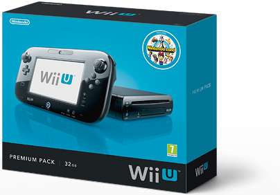 Wii U Console 32GB Premium + Nintendo Land (zwart)