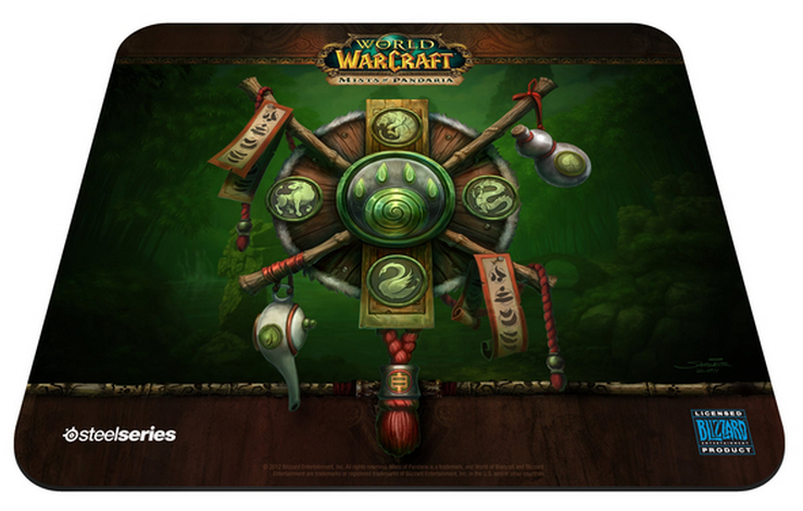 SteelSeries QcK Muismat World of Warcraft Mists Of Pandaria: Crest Edition (PC), SteelSeries