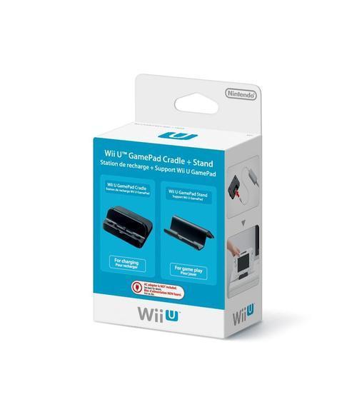 Wii U GamePad Cradle + Stand (zwart) (Wiiu), Nintendo