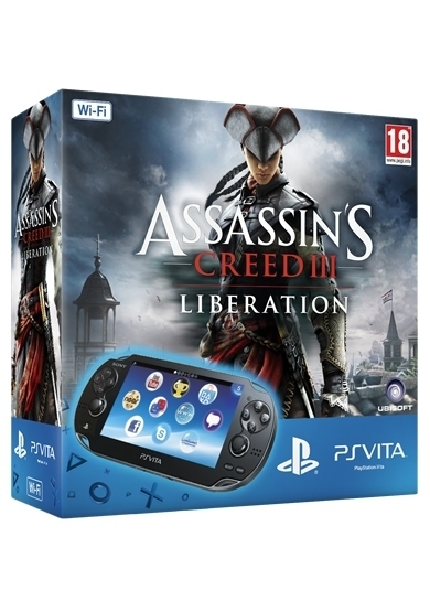 PlayStation Vita Console WiFi + 4 GB Memory Card + Assassin's Creed III: Liberation Voucher (PSVita), Sony