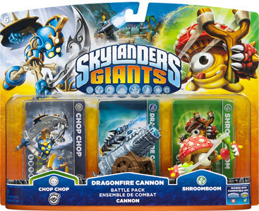 Skylanders: Giants Character Chop Chop, Shroomboom en Dragonfire Cannon (Battle Pack) (hardware), Toys for Bob