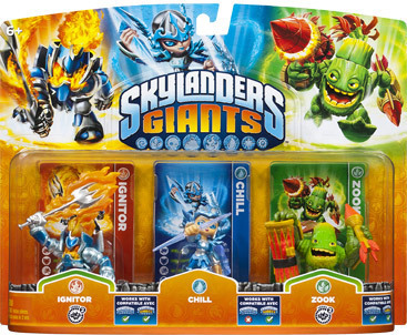 Skylanders: Giants Character Chill, Ignitor en Zook (Triple) (hardware), Toys for Bob