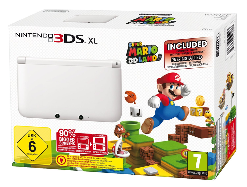 Nintendo 3DS XL Console Wit + Super Mario 3D Land (3DS), Nintendo