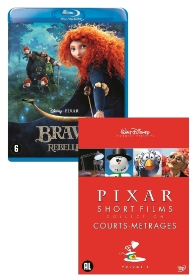 Brave + DVD Pixar Short Films Collection 1 (Blu-ray), Mark Andrews, Brenda Chapman, Steve Purcell