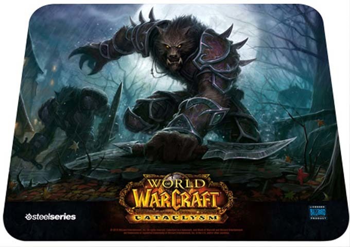 SteelSeries QcK Muismat World of Warcraft Cataclysm: Worgen Edition (PC), SteelSeries