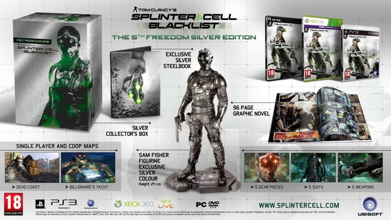 Tom Clancy's Splinter Cell: Blacklist 5th Freedom Silver Edition (PC), Ubisoft