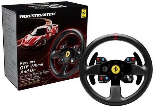 Thrustmaster Ferrari GTE Wheel Add-On: Ferrari 458 Challenge Edition (PS3/PC) (PS3), Thrustmaster