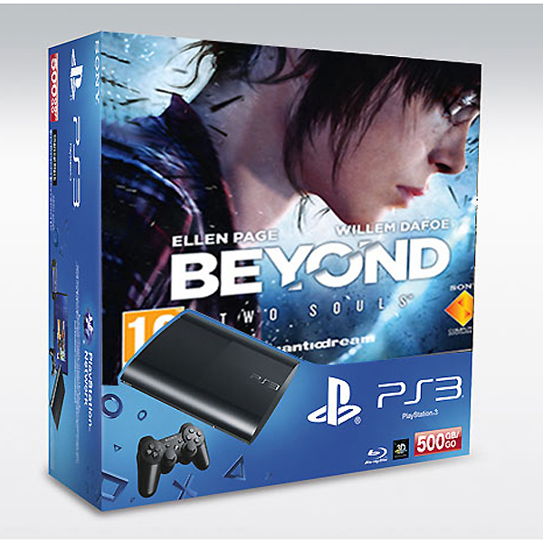 PlayStation 3 Console (500 GB) Super Slim + Beyond: Two Souls (PS3), Sony Computer Entertainment