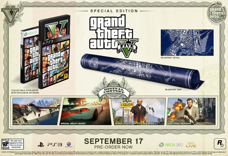 Grand Theft Auto V (GTA 5) Special Edition (PS3), Rockstar Games