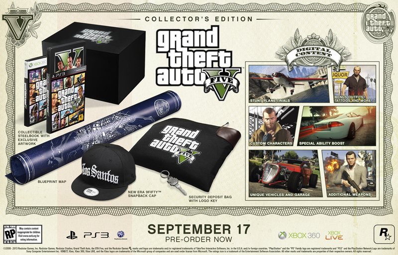 Grand Theft Auto V (GTA 5) Collectors Edition (PS3), Rockstar Games