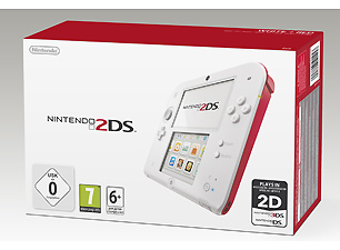 Nintendo 2DS Console Wit/Rood (3DS), Nintendo